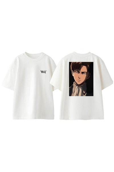 THEWERT Attack On Titan Ruksak sa Zgodnim Dizajnom Štampano Pamuk Beli Oversi...