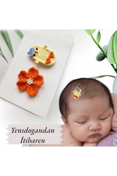 Kadın Girişimciler Atölyesi مشبك شعر للأطفال من Chick and Love Flower مصنوع ي...