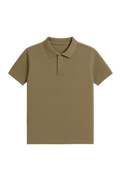 COMBİNE MİCHAİL Tricou Slim Fit pentru bărbați cu gât polo, pachet de 5 kaki-gri-negru-alb-indigo