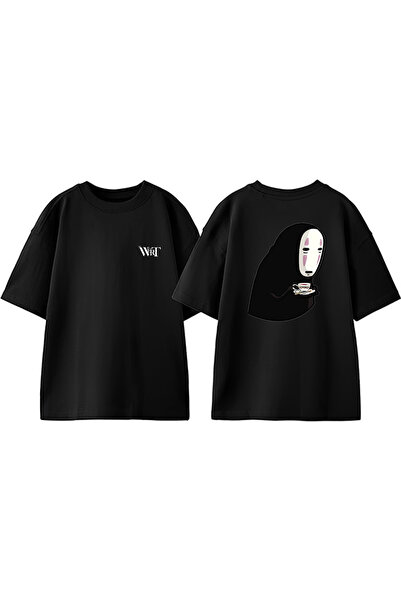 THEWERT Spirited Away Coffee Ghost Design Rukotvorska Torba Štampano Pamuk Cr...