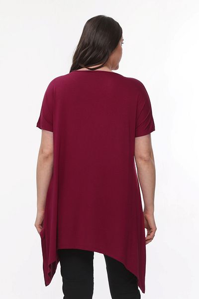 Curvy Trend Plus Size Blouse - Bordeaux - Plus Size