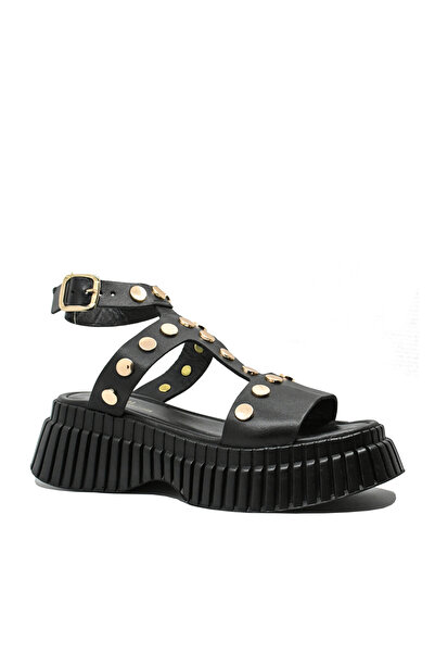 Dogati Sandale platformă Dogati, negre din piele naturală