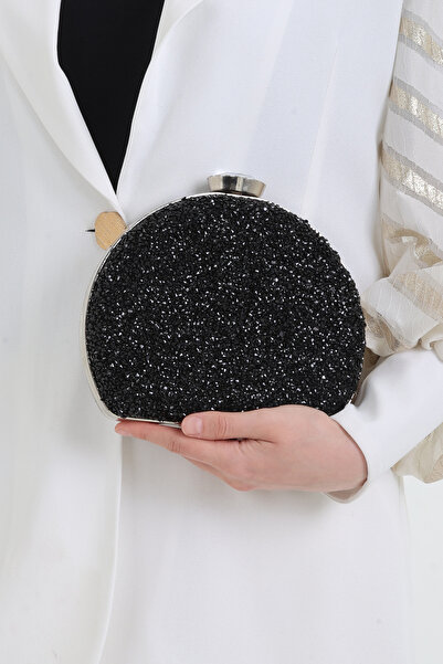 By EDUU Купол Модель Односторонній Чорний Камінь Вечірня сукня