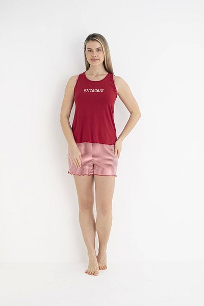 Skygo Women's Milan Soft Striped Shorts Set