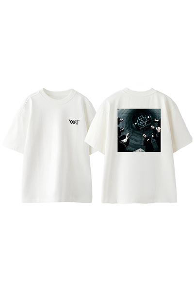 THEWERT Rammstein Sonne Design Leđa Štampano Pamuk Bela Oversize kroj T-shirt