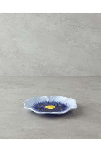 English Home Flowerella Dolomite Pasta Plate 21 cm Blue