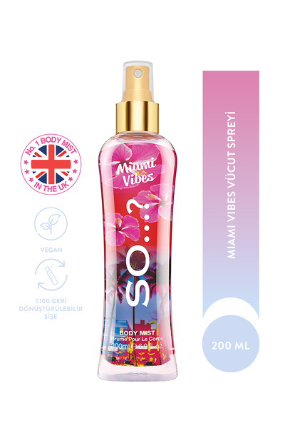 So Fragrance So...? Summer Escapes Miami Vibes Vücut Spreyi 200ml
