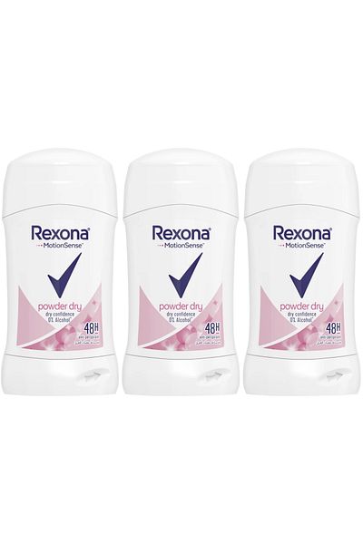 Rexona Powder Dry Deodorant 48H 40G X 3