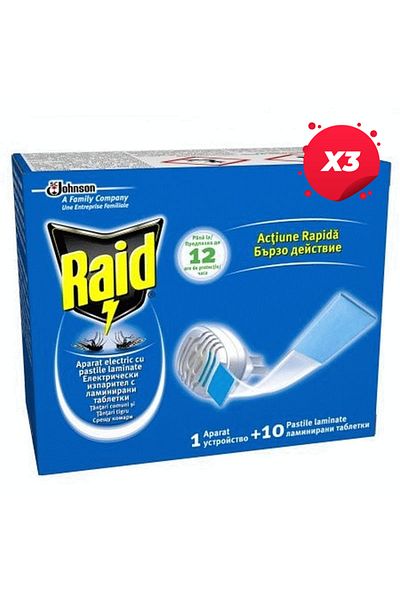 Raid X3 - RAID ANTI-MOSQUITO AP 10 PILLS