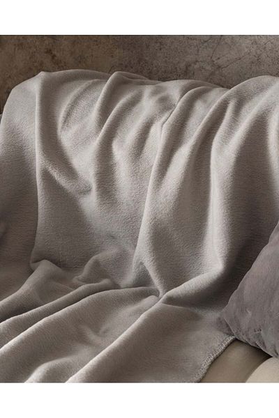 Madame Coco Plain Cotton Jacquard Tv Blanket