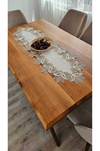 ZESA HOME French Lace Linen Gardeya Luxury Runner