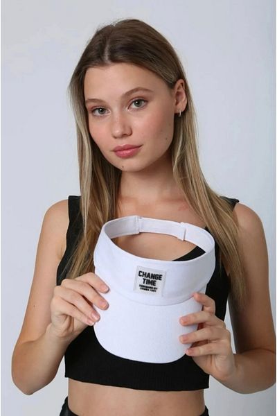 FRESCO SCARFS Vizor de tenis unisex - Vizor din bumbac cu protecție UV, pălărie reglabilă pe spate cu velcro