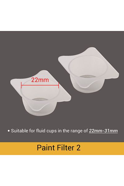 Choice Nct-paintfilter2 2pcs Model Paint Purification Cup Airbrush Filter Cup Remove Paint Impurities Tool