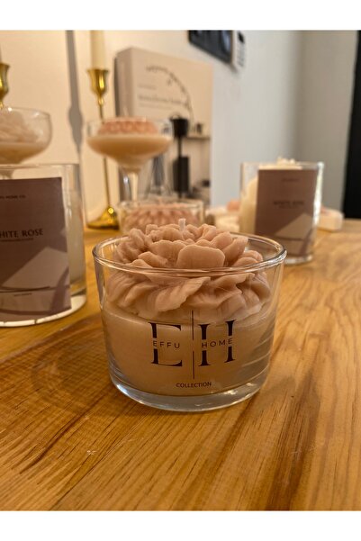 EFFU HOME COLLECTION Şakayık bardak mum