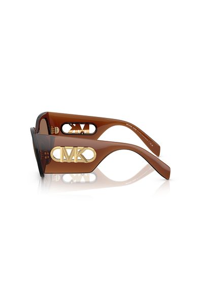 Michael Kors Women Square Costa Blanca Sunglasses- Mk 2244u - Lense Size:53mm - Brown Transparent