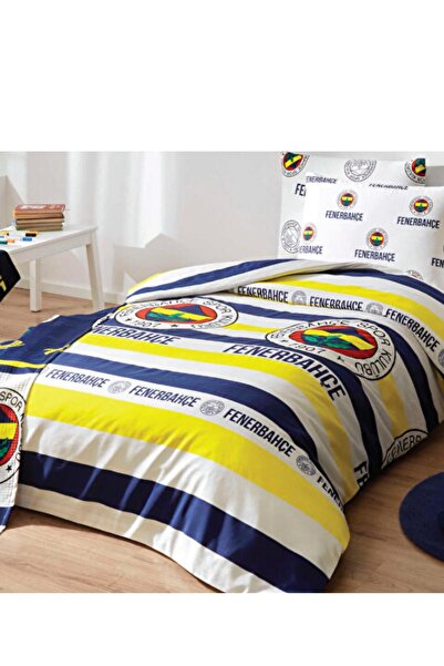 Fenerbahçe Lisanslı & Bandrollü Nevresim Takımı Tek Kişilik Taraftar Fb Nevre...