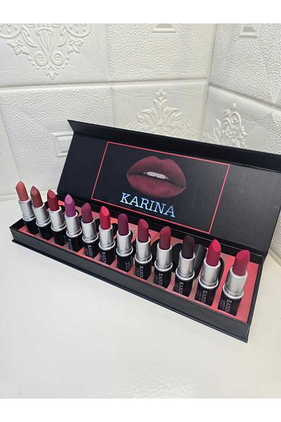 Karina G. Liquid Lipstick Set - 12 Luxurious Colors with a Soft Touch and Long-Lasting Wear