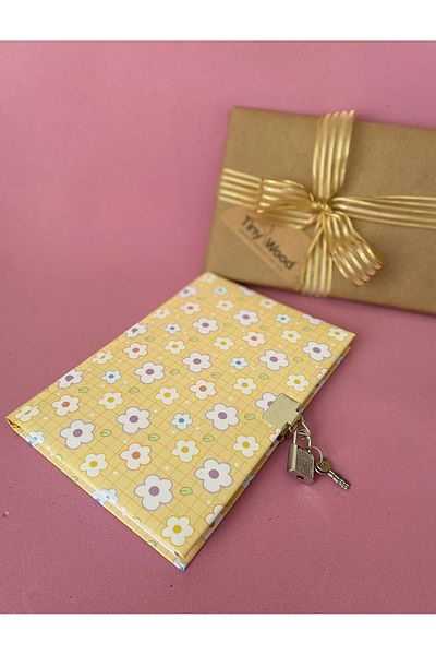 KESKİN COLOR Lockable Diary and Journal – 14X20 Cm, 80 Sheets (Assorted Cover Patterns)