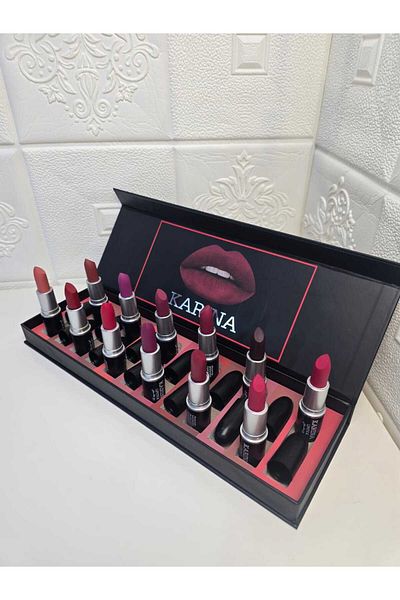 Karina G. Liquid Lipstick Set - 12 Luxurious Colors with a Soft Touch and Long-Lasting Wear