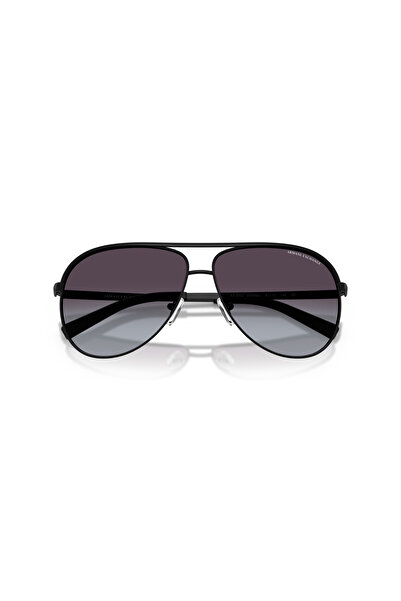 Armani Exchange Unisex Pilot Sunglasses- Ax 2002 - Lense Size:61mm - Matte Black