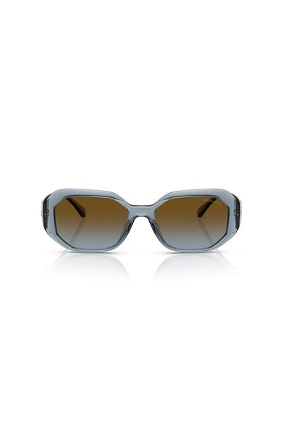 Michael Kors Women Irregular Siesta Key Sunglasses- Mk 2240u - Lense Size:54mm - Denim Transparent
