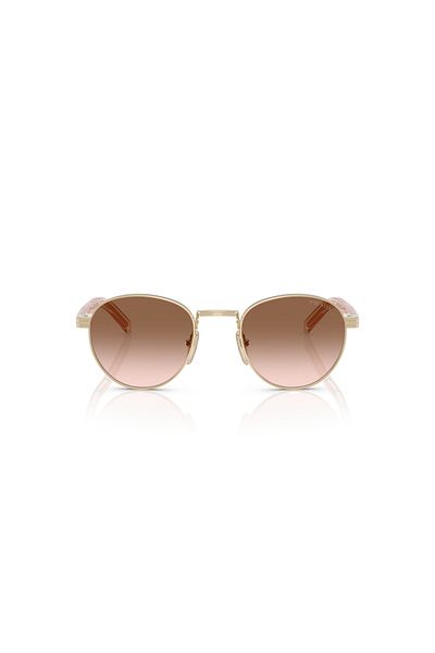 Prada Women Phantos Sunglasses- Pr B52s - Lense Size:49mm - Pale Gold