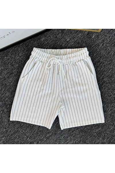 NewCabin New Season Premium Crepe Fabric Line Λεπτομερές Unisex σορτς