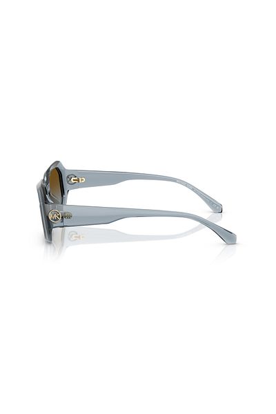 Michael Kors Women Irregular Siesta Key Sunglasses- Mk 2240u - Lense Size:54mm - Denim Transparent