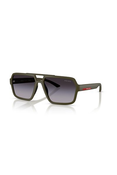 Prada Linea Rossa Sunglasses Model S;;a06s, 59, 15x, 09u Gray For Male