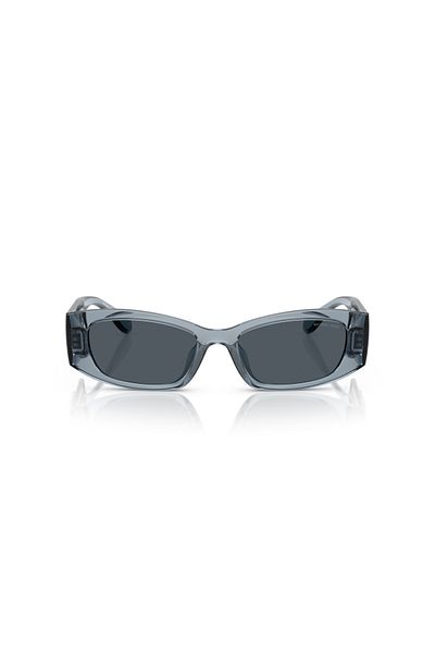 Michael Kors Women Irregular Rhodes Sunglasses- Mk 2243u - Lense Size:52mm - Denim Transparent