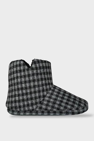 Liger Χειμερινές Ανδρικές Παντόφλες Home Boots ΜΑΥΡΟ - ΚΑΠΝΙΣΤΟ