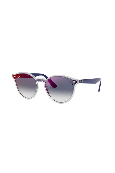 Ray-Ban نظارة شمسية راي بان فانتوس للجنسين - Rb 4380n - مقاس العدسة: 37 مم - أزرق غير لامع