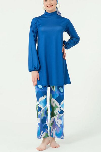 Bordomix Morena Patterned Hijab Swimsuit