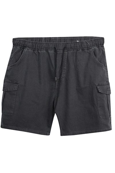 tambattal Plus Size Cargo Pocket Lycra Lace-Up Denim Shorts (Wide Comfortable Fit)