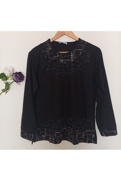 ÖZCAN Luxury Stone Embroidered Mother Combed Cotton
