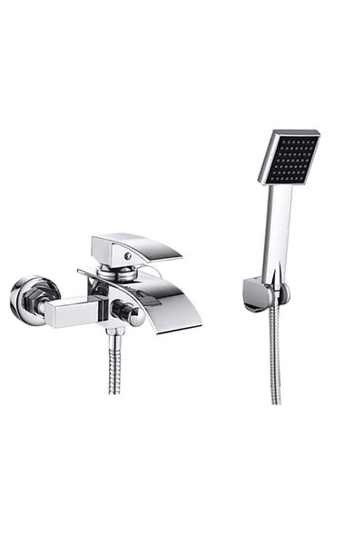 Blackswan Design Bathtub faucet, Blackswan, Type M84, shiny chrome model, size 23 cm