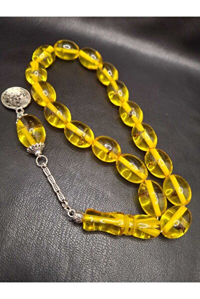 Han Ticarethane Böcek Fosilli Maskot Model 17'li Beyrut Damla Toz Kehribar Tesbih