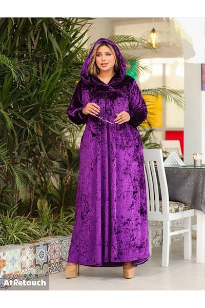 ماركة غير محددة Cap & Abaya - Purple