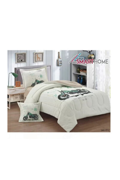 ROYAL ROSE 4-Piece Reversible Medium Fill Baby Duvet and Comforter Set with Fitted Sheet 170*230cm