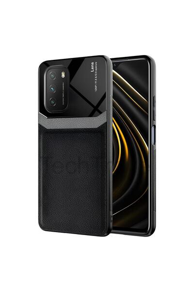 Hatreds Xiaomi Poco M3 Kılıf Derili Dizayn Yeni Tasarım Soft Elde Kaymayan Kılıf