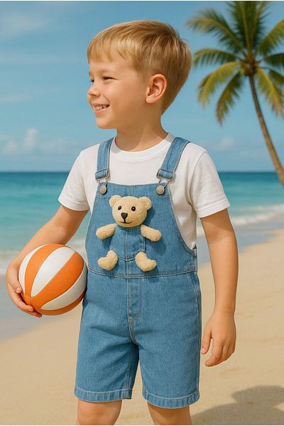 AKL Unisex Jeans Salopet Jumpsuit