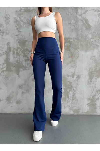 HR Collection Flared Leg High Waist Women's Trousers