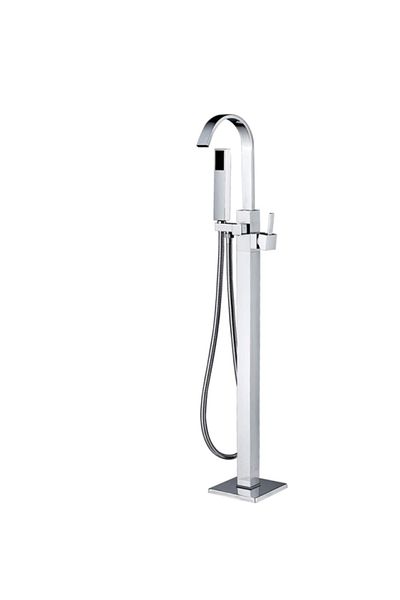 Blackswan Design Free standing bathtub faucet, Blackswan, Type M19, shiny chrome model, size 110 cm
