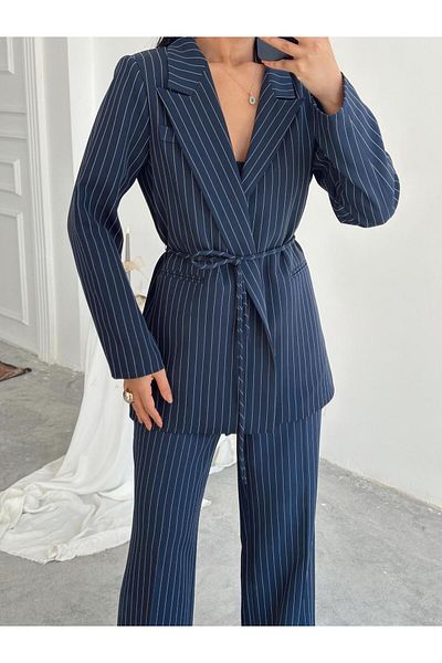 mydukkan.co Waist Binding Line Blazer Jacket