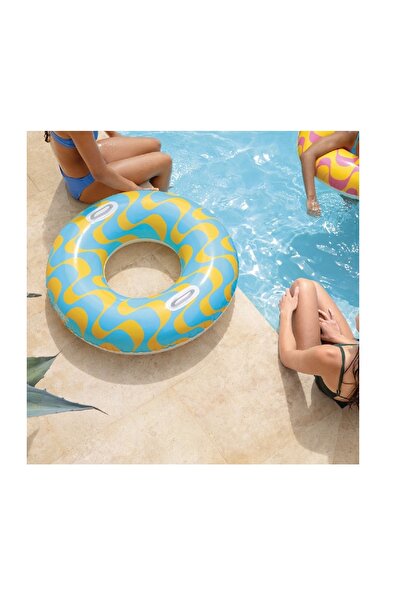 Intex İntex Wavy Pattern Vivid Colors 91 cm Sea Ring with Hand Grip 59256