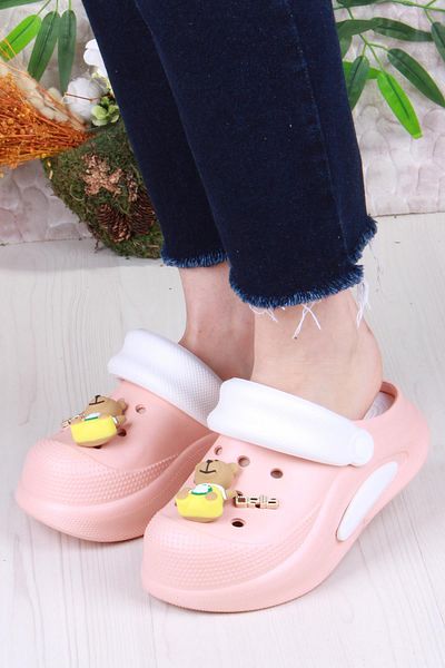 fort E468 Bella Powder White Eva Material Sabo Doctor Medical Cook Daily Closed Toe Slippers