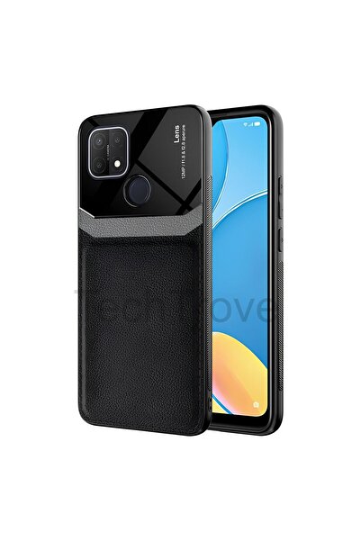 Hatreds Oppo A15S Kılıf Derili Dizayn Yeni Tasarım Soft Elde Kaymayan Kılıf