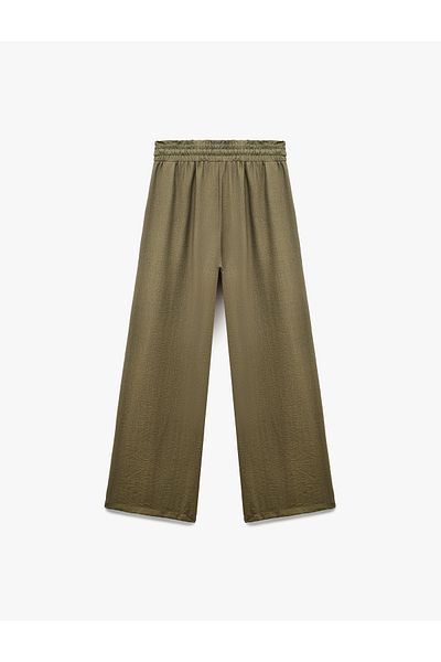 Koton Regular Fit Viscose Wide Leg Palazzo Trousers