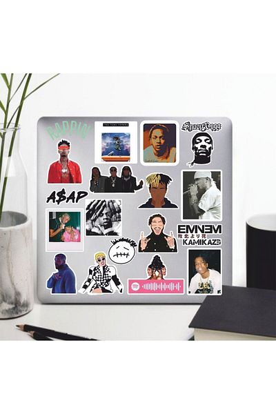 hediyenebak Rappin Sticker Set |   Laptop Agenda Pc Tablet Phone Notebook Sticker Bullet Journal