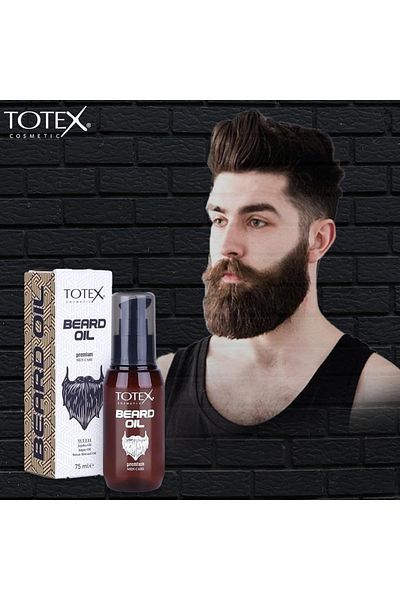 TOTEX Totex Premium Beard Oil for Men with Jojoba Oil, Argan Oil, and Almond Oil - 75ml